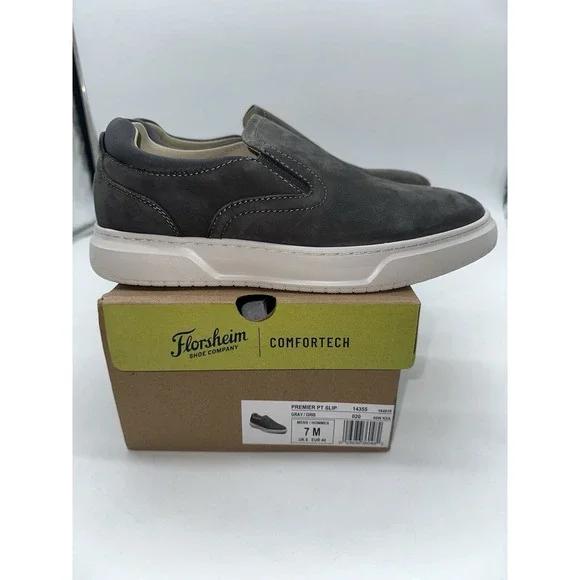 Tried On Florsheim Premier Plain Toe Slip On Sneaker Men's size 7M - Picture 5 of 9